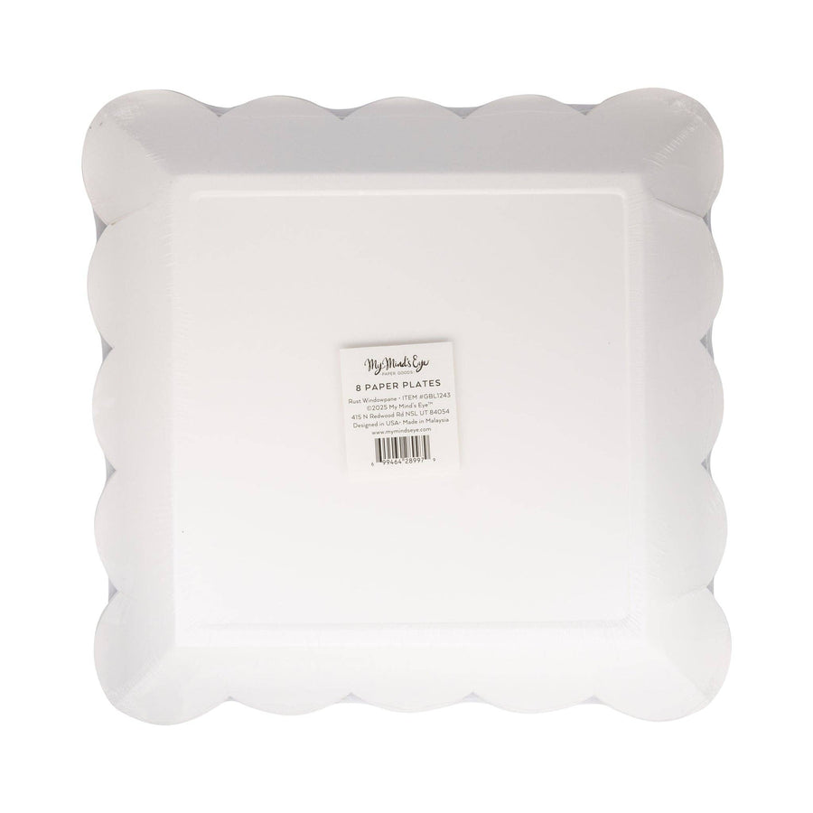 GBL1243 - Rust Windowpane 10" Paper Plate