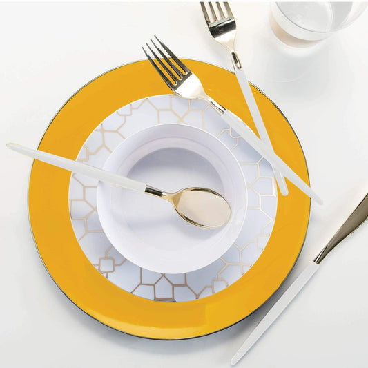 Yellow Plastic Plates