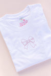 Small Coquette Bow Embroidery Tee