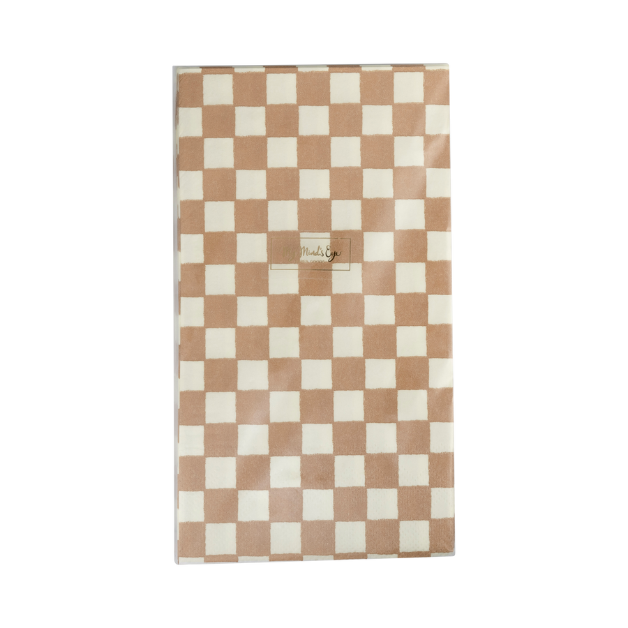 Gingerbread Checked Napkin