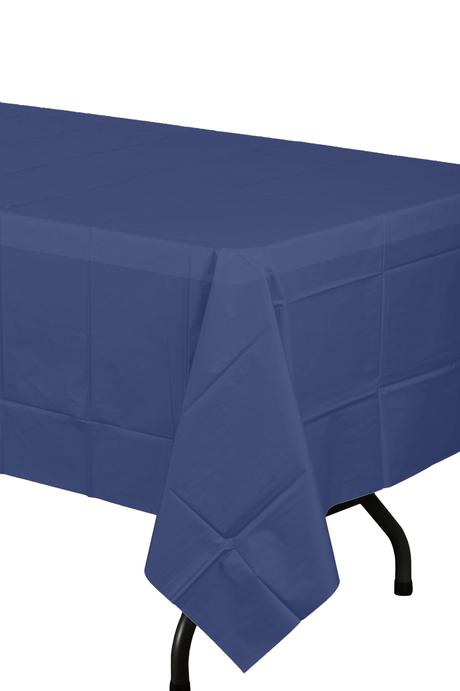 Navy Blue Plastic Tablecloth