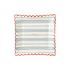 Striped Scallop Paper Plates
