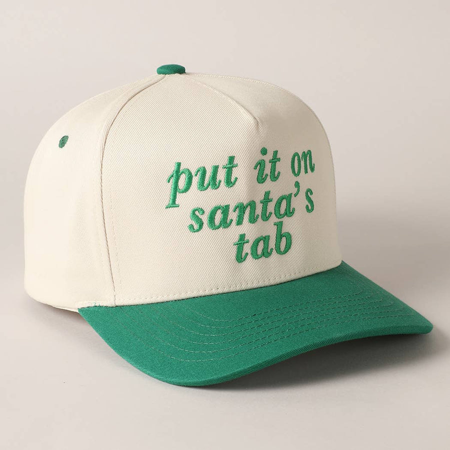 Red Put It On Santa's Baseball Cap