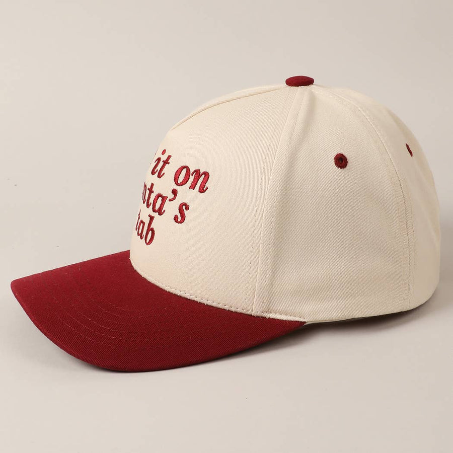 Red Put It On Santa's Baseball Cap