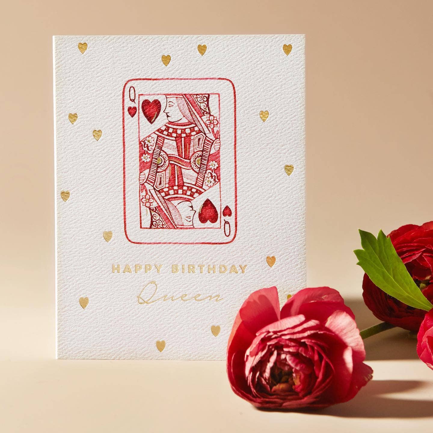 Queen of Hearts Birthday Card