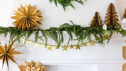 Christmas Metal Stars Banner
