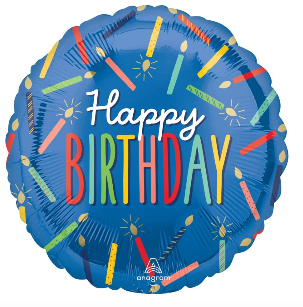 Happy Birthday Candles Balloon