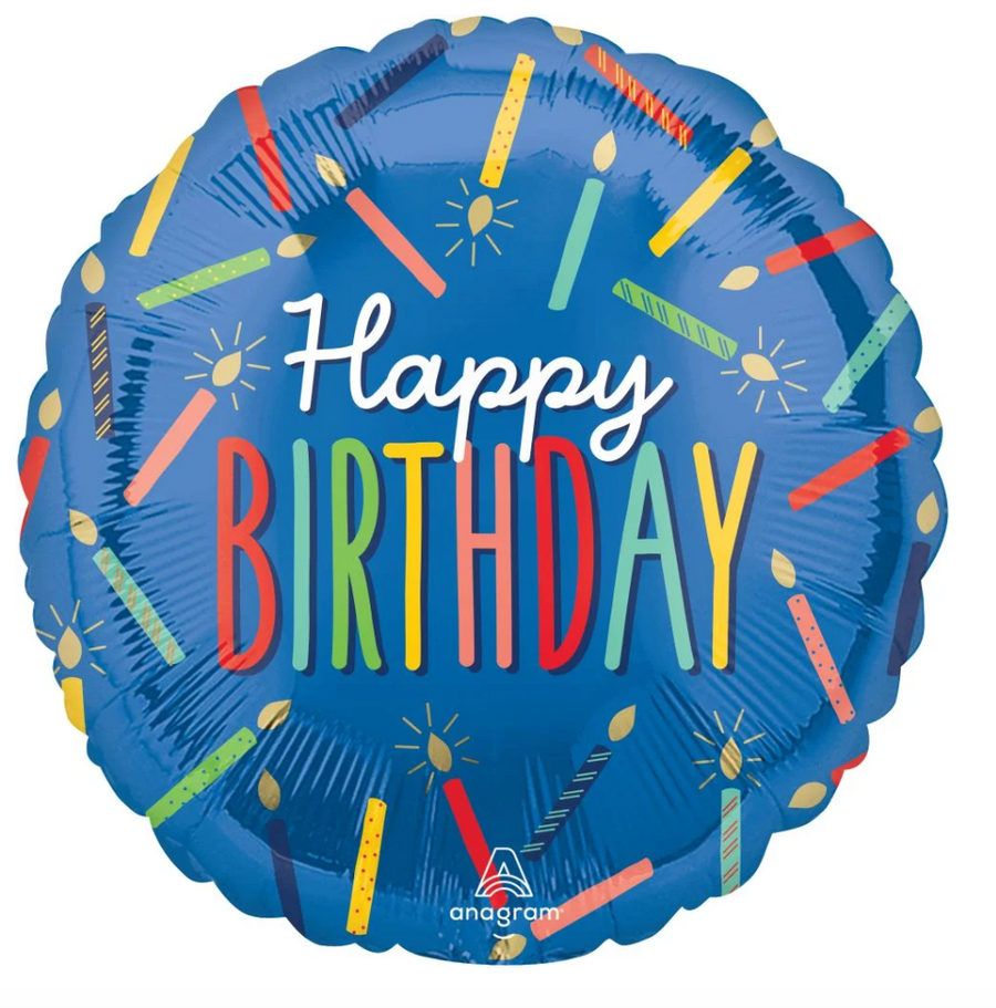 Happy Birthday Candles Balloon
