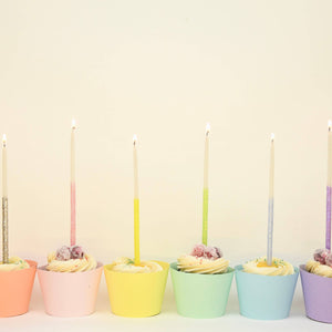 Single Glitter Beeswax Candles: multiple colors