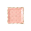 Pink With Polka Dot Scallop Plate