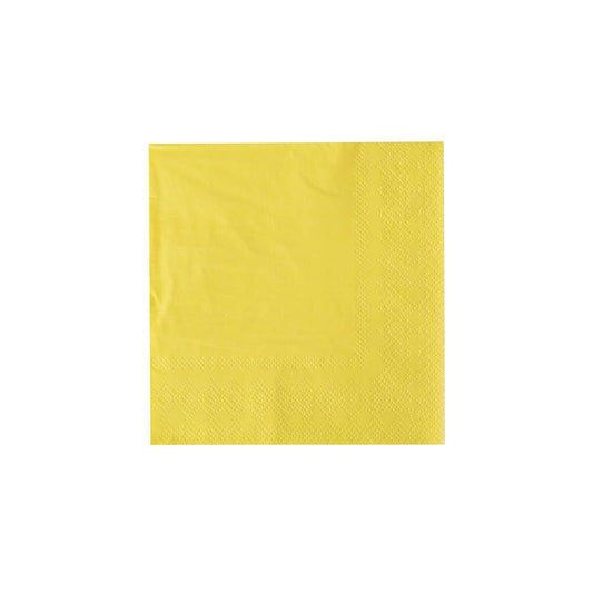 Shades Cocktail Napkins - 20 Pk. - 23 Color Option: Banana