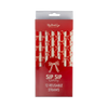 Christmas Bows Reusable Straws