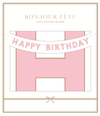 Pink Signature Happy Birthday Banner
