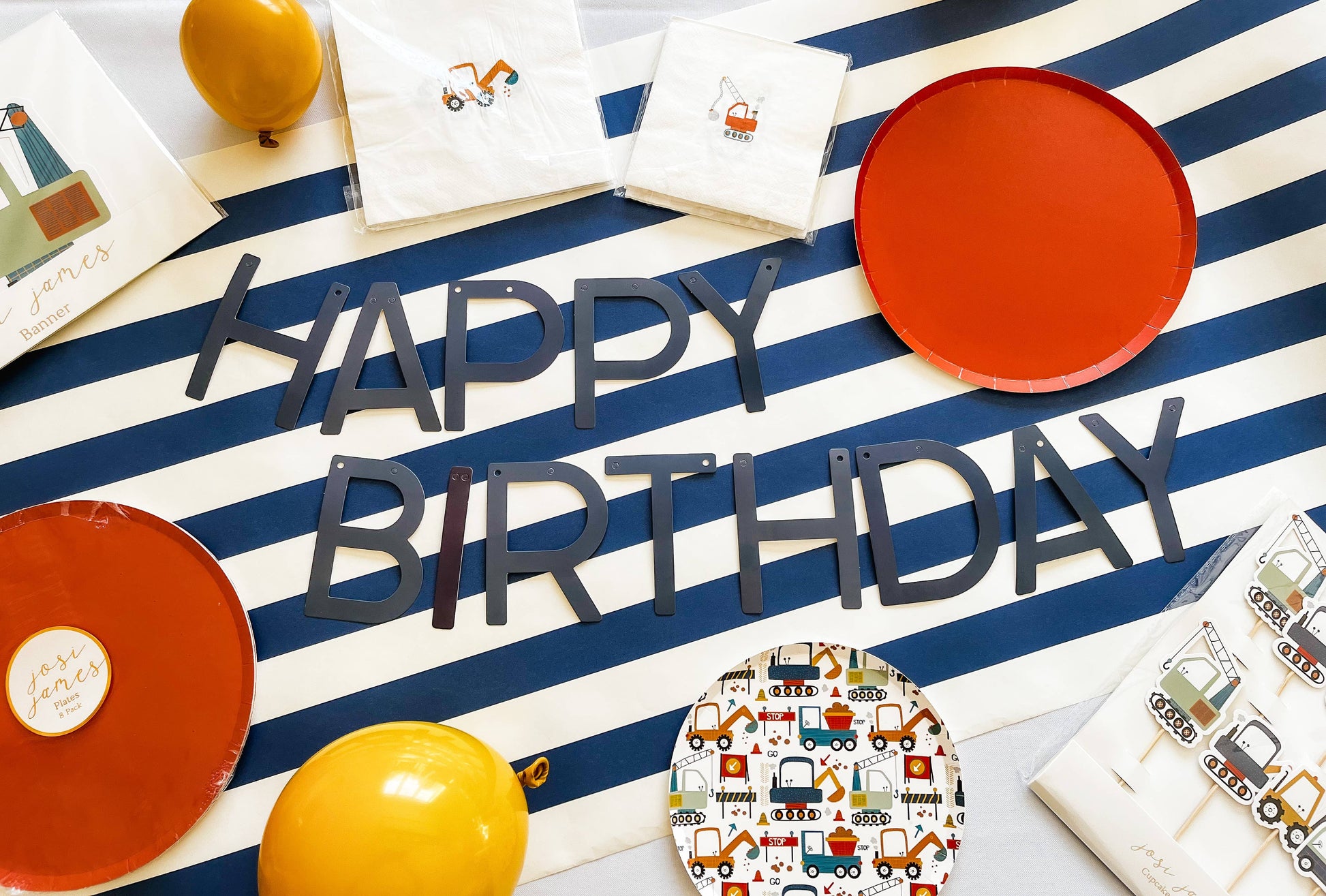 HBD Banner Navy