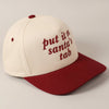 Red Put It On Santa's Baseball Cap