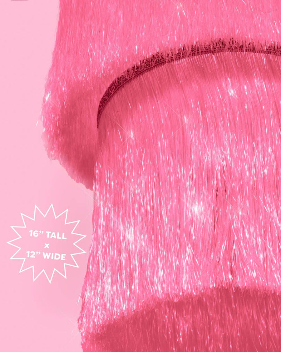 Pink Party Chandelier - iridescent foil chandelier,