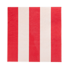 Red and Pink Green and Mint Striped Cocktail Napkin Set