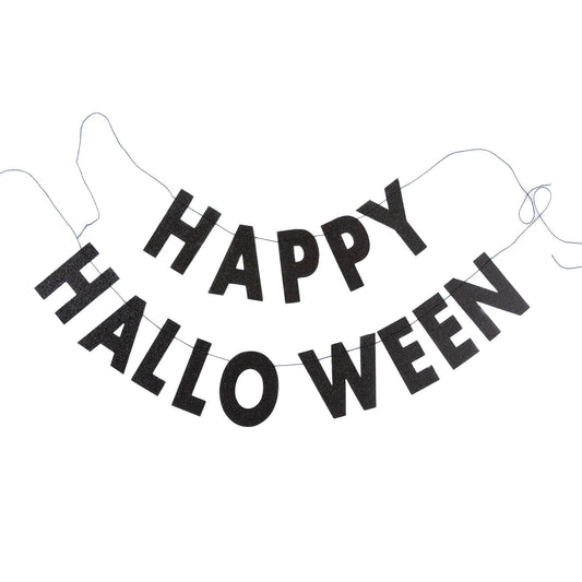 Happy Halloween Black Banner