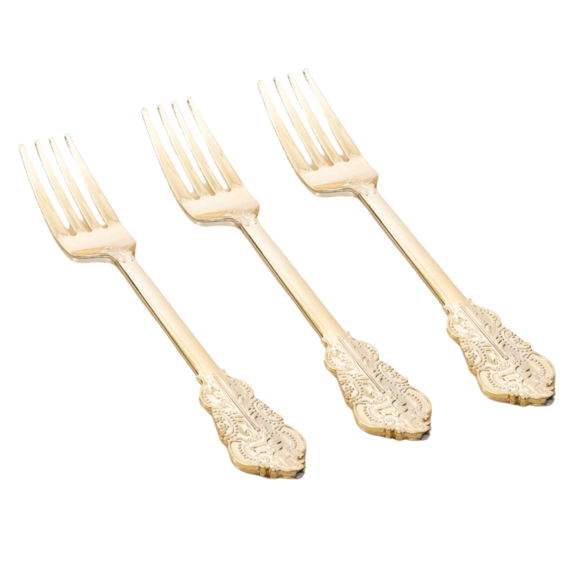 Venetian Design Gold Forks