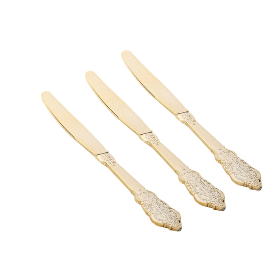 Venetian Design Gold Knives