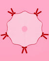 Pretty in Pink Tree Skirt - wavy tree skirt w. bows