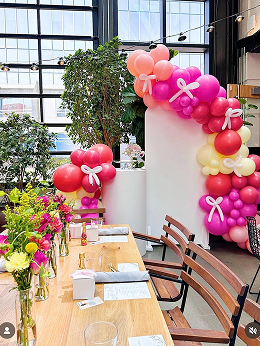 Double Arch Backdrop + Balloons